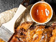 Рецепта Цитрусов сос барбекю с мед и портокал